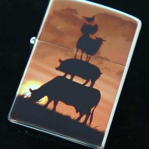 草原の夕陽【ZIPPO】