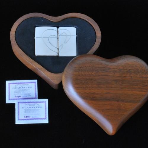 2004年製　 Pair Heart  STERLING【ジッポー】