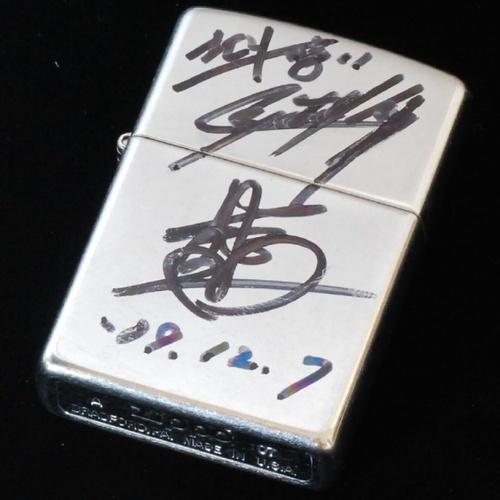クリスタルキング　ムッシュ吉崎　直筆サイン入り【ZIPPO】