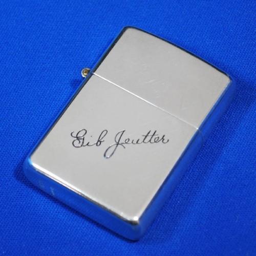 ３バレル　スターリング　ファクシミリサイン B　【ZIPPO】