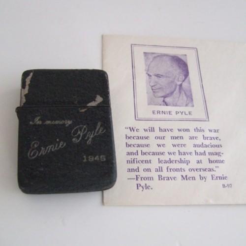 WW2   アーニー・パイル  メモリアルレター付き【ZIPPO】