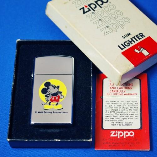 再入荷！！1980年製　ミッキーマウス　スリムモデル 【ZIPPO】