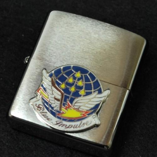 カスタムメイド　ブルー・インパルス　メタル貼り　ショート・ジッポー【ZIPPO】
