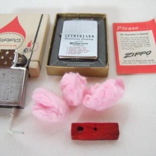 1966年　赤フェルト 企業物【ZIPPO】
