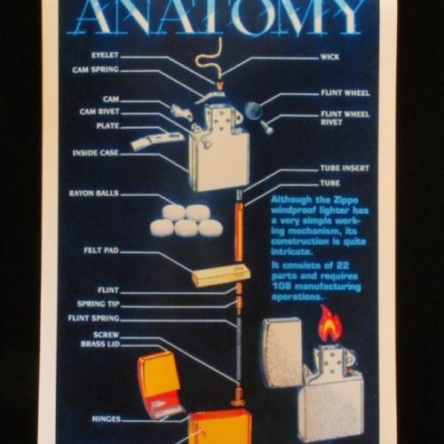 ZIPPO ANATOMY　POSTER 【ジッポー】