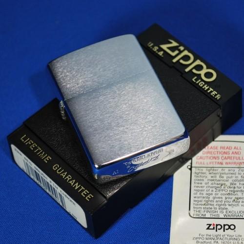 1988年　プレーン（無地）クリック音♪良好　フラットボトム・筆記体ロゴ【ZIPPO】