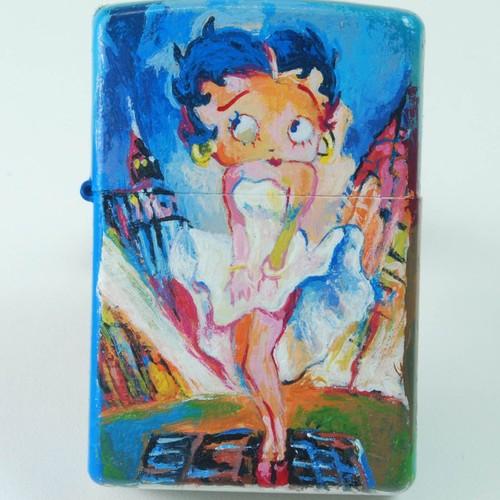 RICHARD WALLICH　ベティ・ブーブ   油絵セット（額装済み）New  York【ZIPPO】