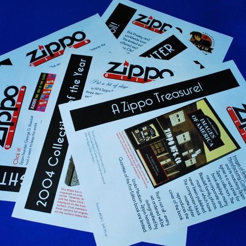 ZIPPO CLICK　オーダーフォーム兼チラシ　６種７枚セット【ZIPPO】
