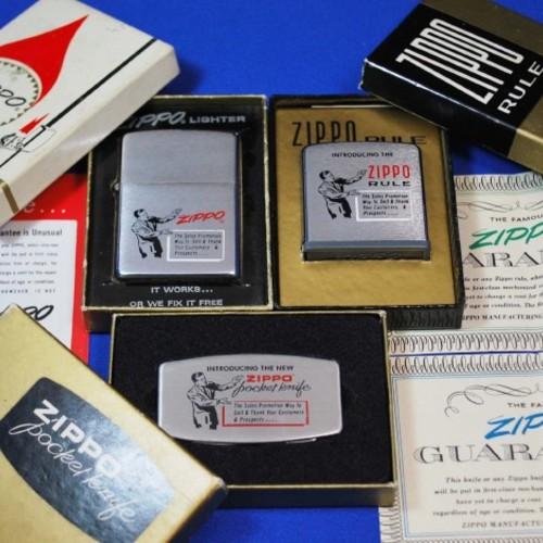 1970年　セールスマン　同デザイン ３種組 【ジッポー】