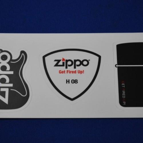 ZIPPOギター＆ピックステッカー 5枚セット【ZIPPO】