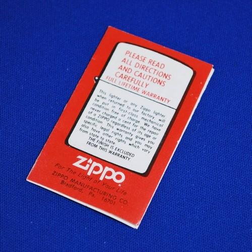 ギャランティ U.S.A.　1980年代【ZIPPO】