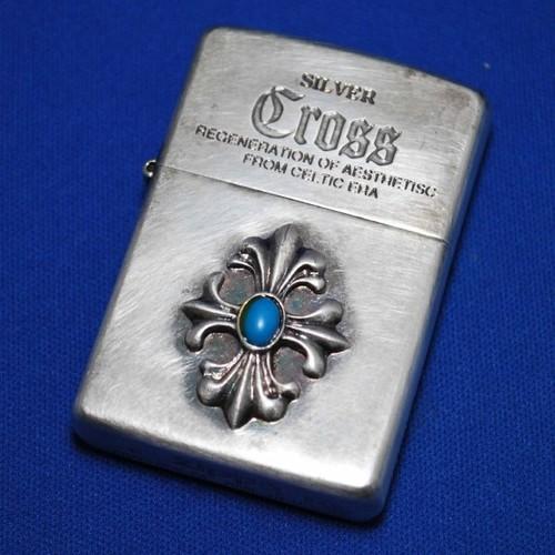 クロス・メタル　ターコイズ【ZIPPO】