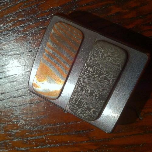 Nick Pell Chopper  Damascus  Plate【ZIPPO】