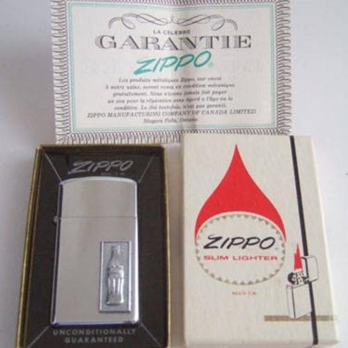1973年製　CANADA  Coca-Cola  Zippo Slim 【ZIPPO】