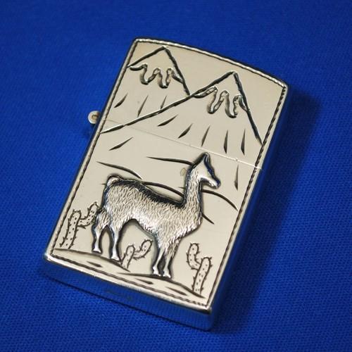 シルバー手彫り　ペルーアルパカ【ZIPPO】