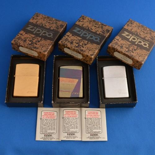 金箔調古代紙・金箔調・銀箔調 ３個組【ZIPPO】